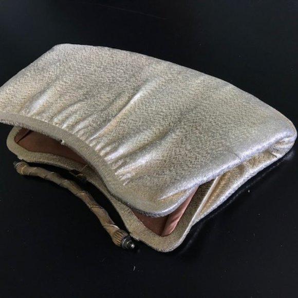 Vintage 1960s ‘After Five’ Gold Lame Evening Bag - Picture 5 of 10